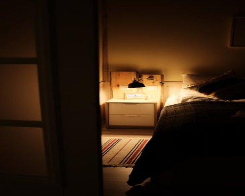 A cozy bedroom setting emphasizing rest and sleep